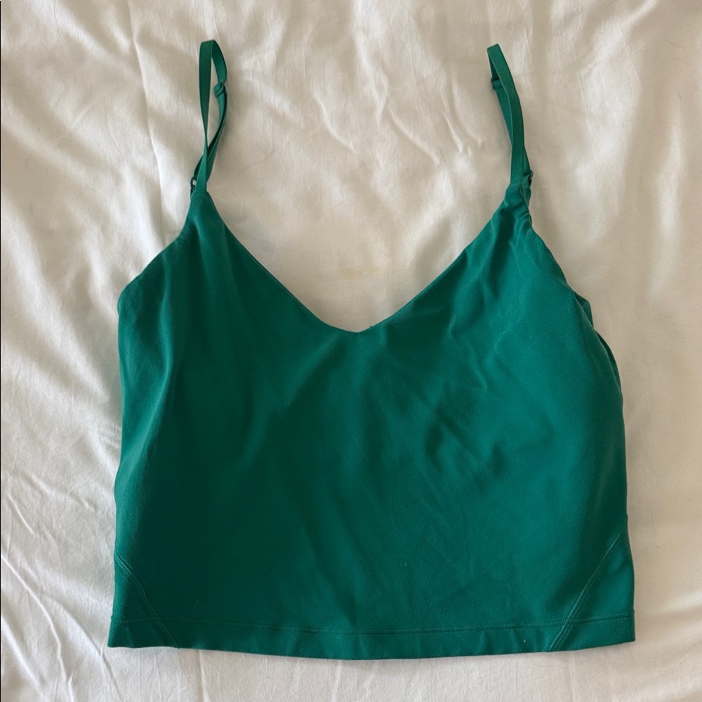 lululemon athletica Emerald Green V-Neck Adjustable-Strap Camisole
